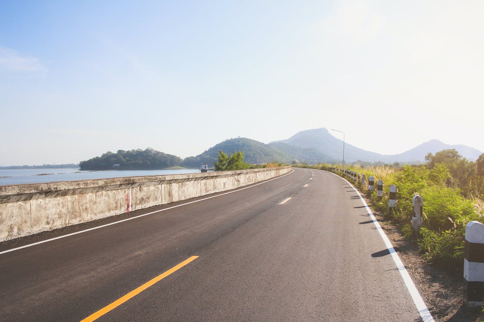 black asphalt road