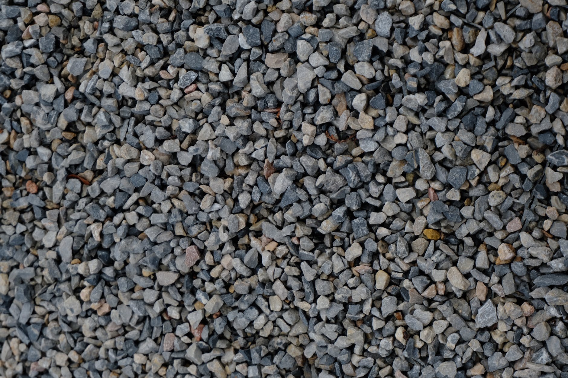 crushed gravel stones in abundance
