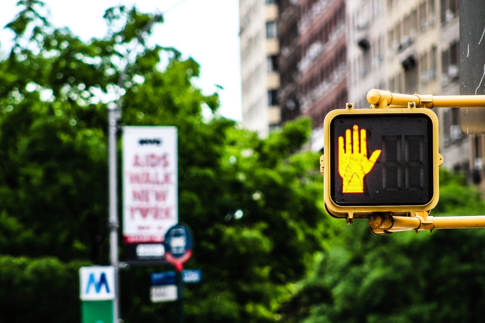 selective focus photography of stoplight at stop